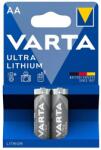 VARTA ULTRA tartós elem (AA, LR06, 1.5V, lítium) 2db/csomag (6106301402) - bluedigital