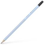Faber-Castell Grafitceruza, B, háromszögletű, radírral, FABER-CASTELL "Grip 2001", égkék (TFC217274) - primatinta