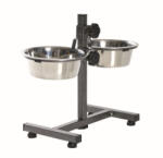TRIXIE fém tál állványon kutyának 2x0, 75l/15cm (24920) - vegyesbolt