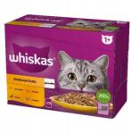 Mars-Nestlé Whiskas Poultry feasts - Nedves eledel (csirke-, pulyka-, kacsa-, baromfi- aszpikban ) macskák részére (12x85g)