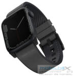  Uniq Straden vízálló bőr Apple Watch szíj, 49/45/44/42MM, szürke