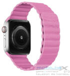  Phoner Apple Watch mágneses loop műbőr szíj, 38/40/41mm, rószaszín - mobil-box