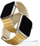  Uniq Revix Premium mágneses szilikon szíj Apple Watch 38/40/41mm, sárga/csont