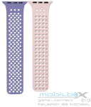  Phoner Spike Apple Watch szilikon szíj, 38/40/41mm, levendula/homok - mobil-box