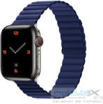  Phoner Rever Apple Watch forgatható mágneses szilikon szíj, 41/40/38mm, S/M, kék - mobil-box