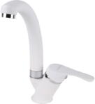SanDonna Baterie bucatarie SanDonna F 1069, cu aerator, cartus ceramic, Alama, Alb (6427365005824)