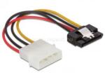 Delock SATA HDD (apa, fém kapoccsal) 4 tűs Molex (apa, egyenes) hálózati kábel (DL60120) (DL60120)