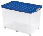 Heidrun Clipbox átlátszó tárolódoboz 150L gurulós (401618)