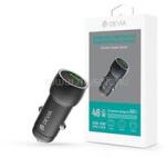 DEVIA ST112766 Extreme Speed Series 30W USB/USB C autós gyorstöltő (fekete) (ST112766) (ST112766)