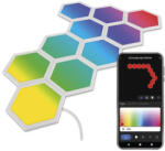 EMOS GoSmart LED-es lámpatest Hexagon, 10 rész, 19 W, RGBIC dimmelhető, WiFi (ZIW22AR)
