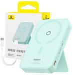 Baseus Acumulator Extern Baseus MagPro Magnetic 5000mAh 20W MagSafe USB-C Cablu Type-C 3A 30Cm Mint (P10064101333-00)