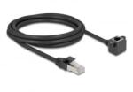 Delock Cat. 6 F/UTP RJ45 hosszabbító kábel 2m fekete (81098)