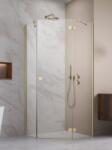 Radaway Essenza Brushed Gold PTJ szögletes szálcsiszolt arany zuhanykabin 80x90B (1385052-01-01+1385010-99-01L)