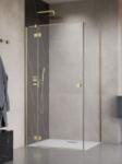 Radaway Essenza Brushed Gold KDJ szögletes szálcsiszolt arany zuhanykabin 90B+110 (1385044-99-01L+1384053-01-01)