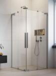Radaway Furo SL Brushed Nickel KDD szögletes szálcsiszolt króm zuhanykabin 110B+100J (10305110-91-01L+10305100-91-01R)