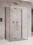 Radaway Essenza Brushed Copper KDJ+S szögletes szálcsiszolt réz zuhanykabin 100J+70+120 (1385022-93-01R+1384048-01-01+1384054-01-01)