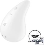  Rezgő csiklóizgató Satisfyer Dew Drop white - akkumulátoros, vízálló