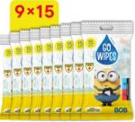 Go Wipes Minyonos antibakteriális, nedves törlőkendő, 9 × 15 darab (135 darab) (BABY23205s9)