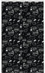 Frandis Perdea de duș 180x180 cm PVC negru, incl. 12 inele de plastic (190528) Perdea de dus