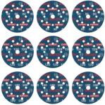 Bosch EXPERT O780 Foil csiszolótárcsa készlet, 125 mm, G80 (3 db) G120 (3 db) G180 (3 db), 9 részes (2608902407)