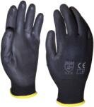 Coverguard Kötött, varratmentes poliészter kesztyű tenyérmártott fekete 10-es méret