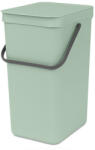 Brabantia Cos de gunoi colectare selectiva Brabantia Sort&Go 1005517, 16 L, Maner, Montabil pe perete, Verde deschis (1005517) Cos de gunoi