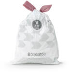 Brabantia Saci de gunoi Brabantia PerfectFit NewIcon 1005507, Dimensiune V, 3 L, 40 buc, Alb (1005507) Cos de gunoi