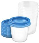 Philips Avent Set 5 recipiente pentru stocarea laptelui SCF619/05, 5x180ml, Philips Avent