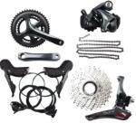 Shimano Tiagra 4720 integrált tengelyes országúti hajtáslánc, hidraulikus tárcsafékkel, 2x10, 172, 5 mm, 34-50T, 11-34, 160 mm CL, szürke, OEM kiszerelés