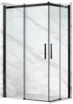 Balneo Rio zuhanykabin átlátszó üveggel 80x80 cm, matt fekete kerettel K0201010210-1 (K0201010210-1)