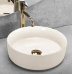 Rea Sami Shiny pultra tehető kerámia mosdó 36 cm, fényes ecru REA-U4590 (REA-U4590)