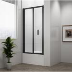SAPHO POLYSAN DEEP BLACK zuhanyajtó kádperemre, 1000x1650mm, matt fekete profil/transzparent üveg (MD1910B) (MD1910B)