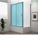 SAPHO POLYSAN DEEP BLACK oldalfal, 900x1650mm, matt fekete profil/transzparent üveg (MD3316B) (MD3316B)