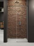 NEW TRENDY Prime Gunmetal Brushed zuhanyajtók 160 cm tolható csiszolt/átlátszó üveg D-0897A