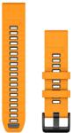 Garmin curea silicon QuickFit 22 - portocaliu Spark orange | Graphite Silicone (EC-010-13392-01)