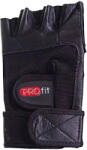 PROFIT Pro Leather Bodybuilding ujjatlan kesztyű M fekete