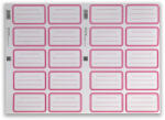 Iskola Piros keretes füzetcímke szett 20 db-os (P0019-0323-922247) - jatekshop