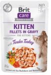  Brit Care Cat Kitten Fillets in Gravy with Tender Turkey - 12x85 g