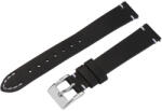 Karóra bőrszíj, fekete színű, gyorskioldós, 80+125/16 mm (6420-6)