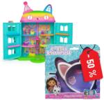 Gabby’s Dollhouse Akciós csomag: Big Gaby's Magic House Party macskafüles játékkal féláron (AS_6070742_6060413)