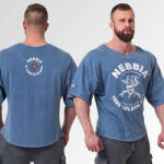 NEBBIA - Washed pamut rag top GOLDEN AGE 788 (blue) (XL) - NEBBIA