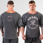 NEBBIA - Washed pamut rag top GOLDEN AGE 788 (black) (M) - NEBBIA