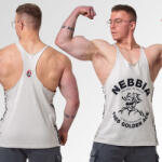 NEBBIA - Férfi testépítő atléta 791 (light grey) (XXL) - NEBBIA