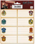  Harry Potter füzetcímke, matrica címeres 16 db-os címeres