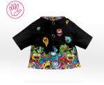Takoy Panou cu tipar pentru cusut haine la păpușă tricou Faith - monstru negru