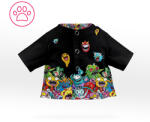 Takoy Panou cu tipar pentru jucării la cusut haine pentru animale tricou Faith - monstru negru