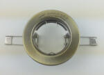 Landlite Egyes keret, GU5.3 (MR16) / GU10, fix, egyenes, antik bronz, max. 50W, spot keret (DL-57)