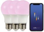 Nordlux Set de 3 becuri Smart LED RGB E27 A60 8W 2200-6500K 806Lm White (2270052701 NL)