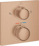  Grohe Allure termosztátos zuhanyvezérlő 2 kimenethez, fejzuhany / kézi zuhany csiszolt Warm Sunset színben (29181DL2)