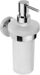 SAPHO Sapho, X-ROUND függő folyékony szappanadagoló 230ml, tejüveg, króm, XR101 (XR101)